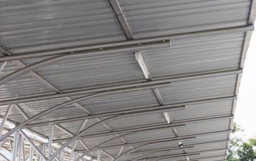 installing Cwrt Y Cadno metal roofing